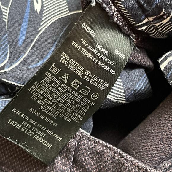 Ted Baker London Maxchi Dress Pants Trouser Preppy Office Career Size 32R - Picture 9 of 12